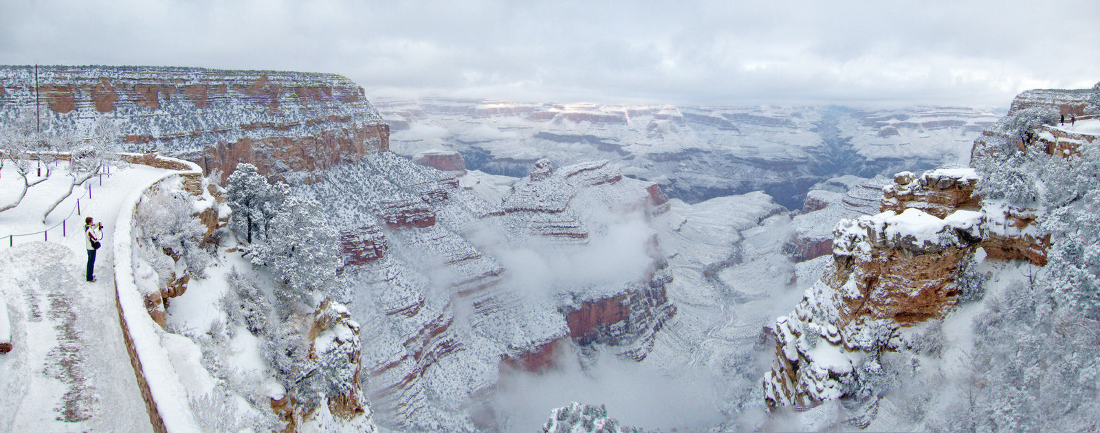 Tempestade de neve no Grand Canyon
