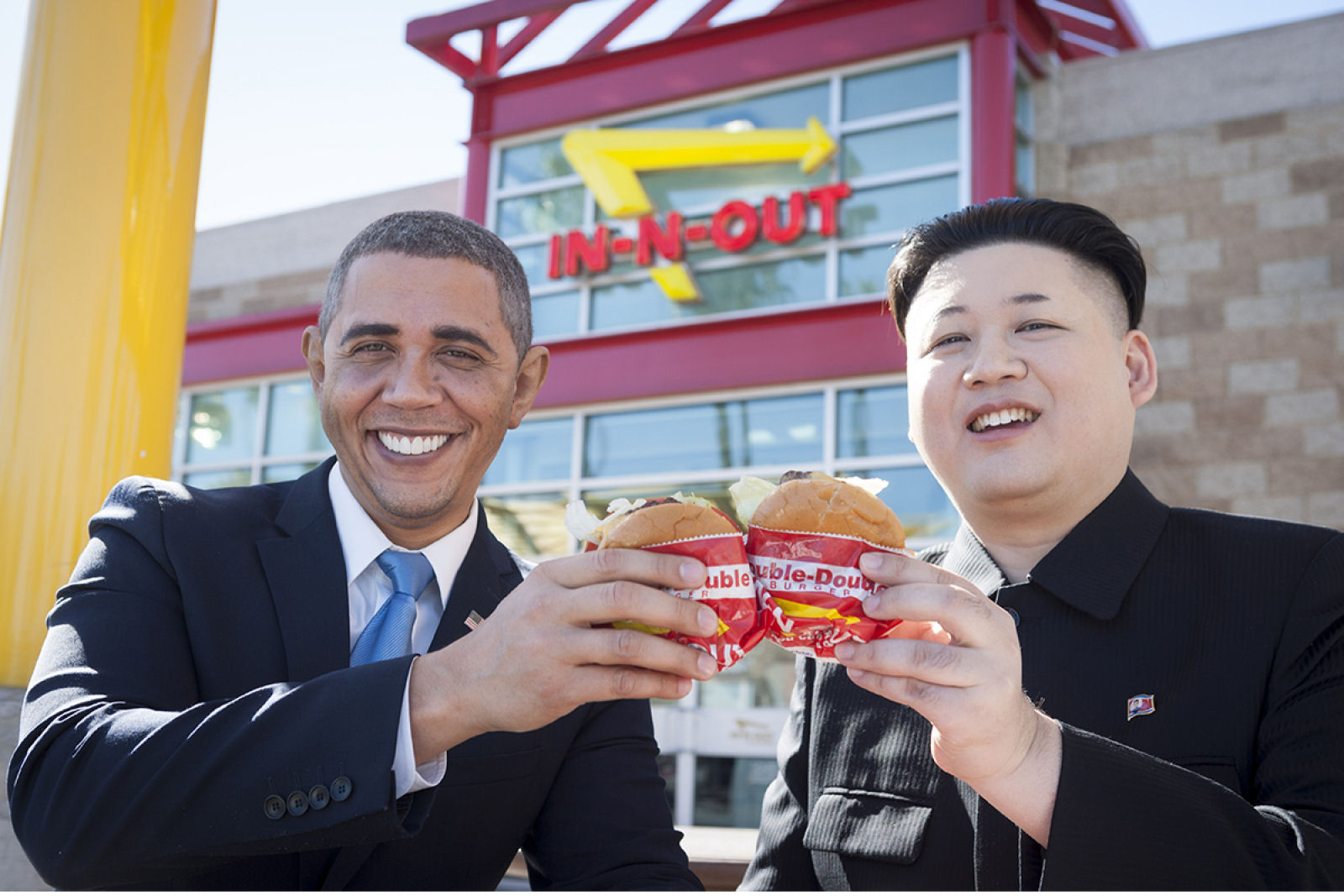 O encontro de Barack Obama e Kim Jong Un em Los Angeles...