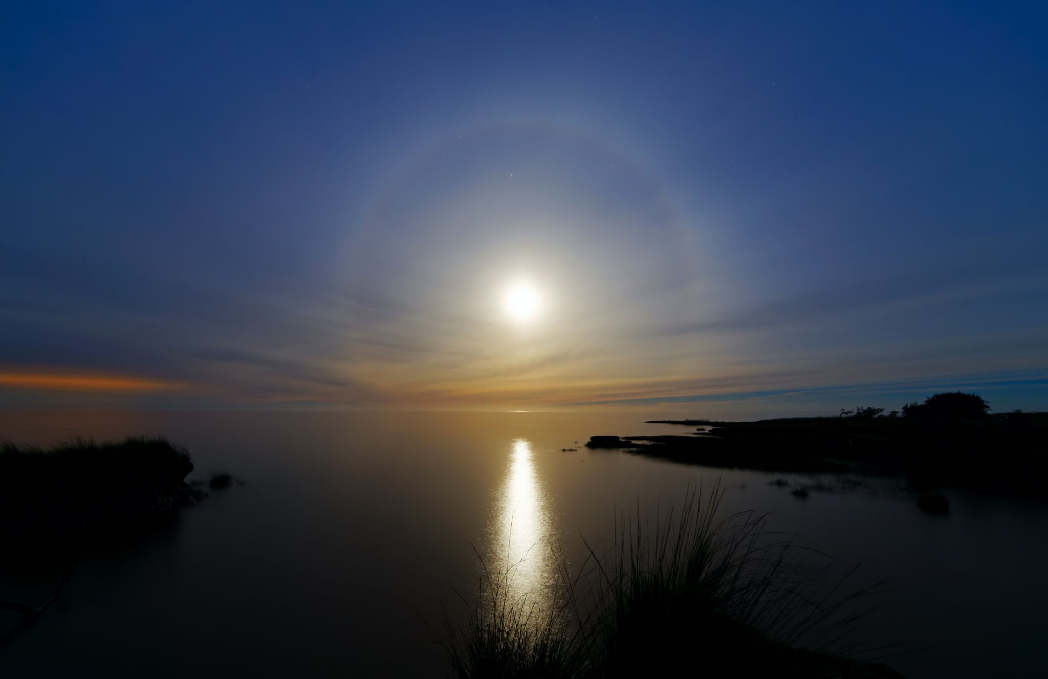 O halo de uma Super Lua