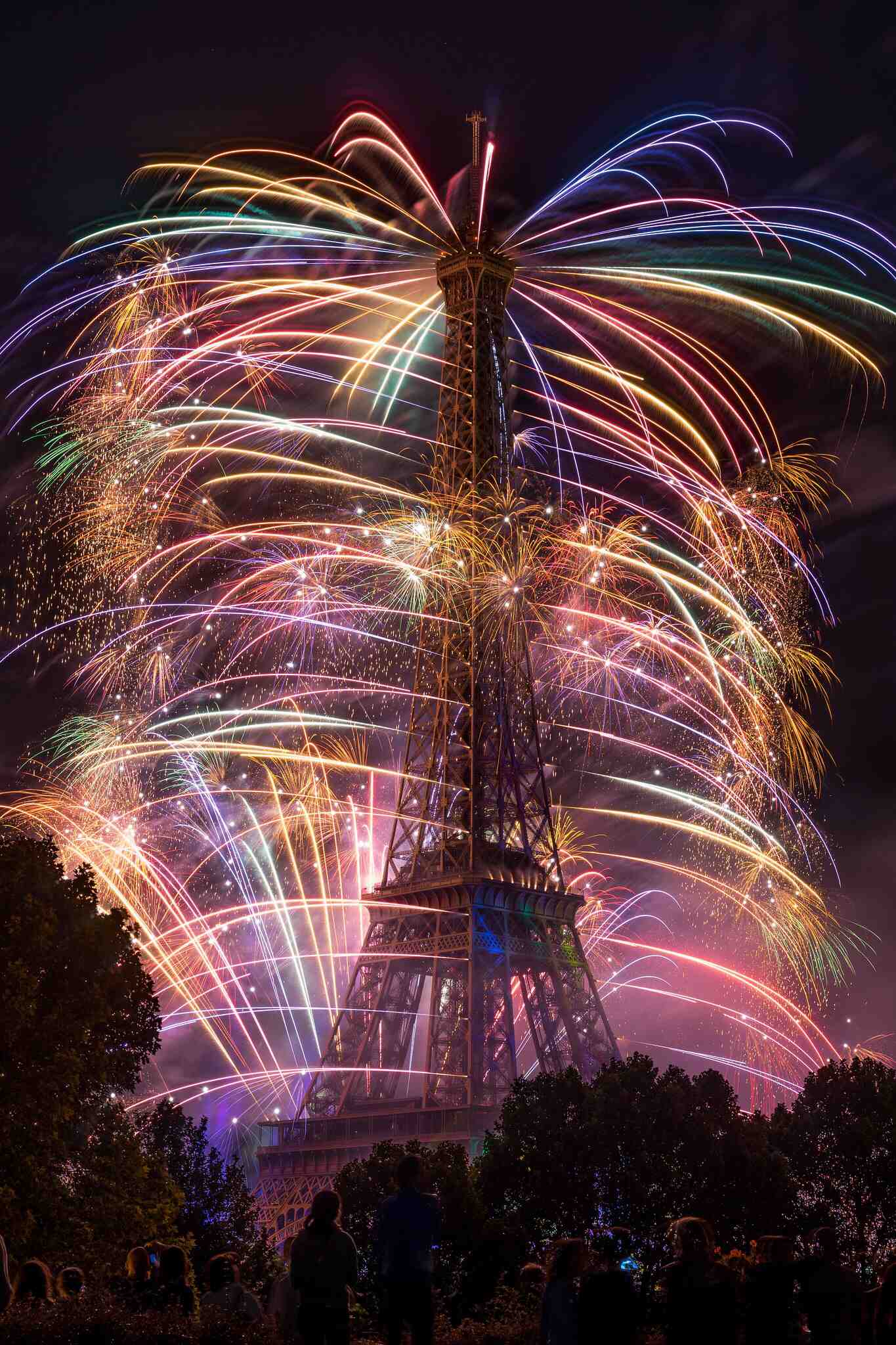 A Torre Eiffel no Dia da Bastilha