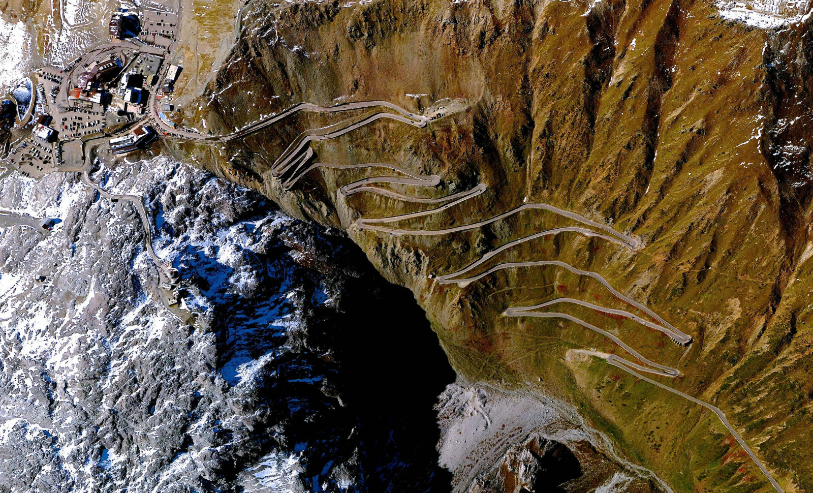 Passo do Stelvio visto por satlite